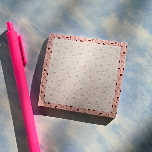 Heart Pattern Sticky Notes