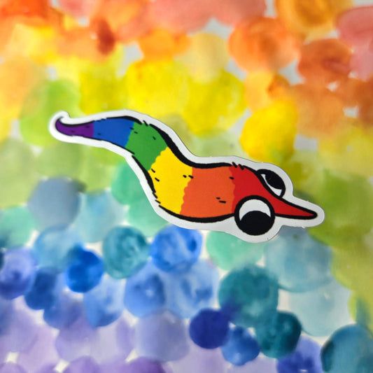 Worm on a String - Pride Stickers