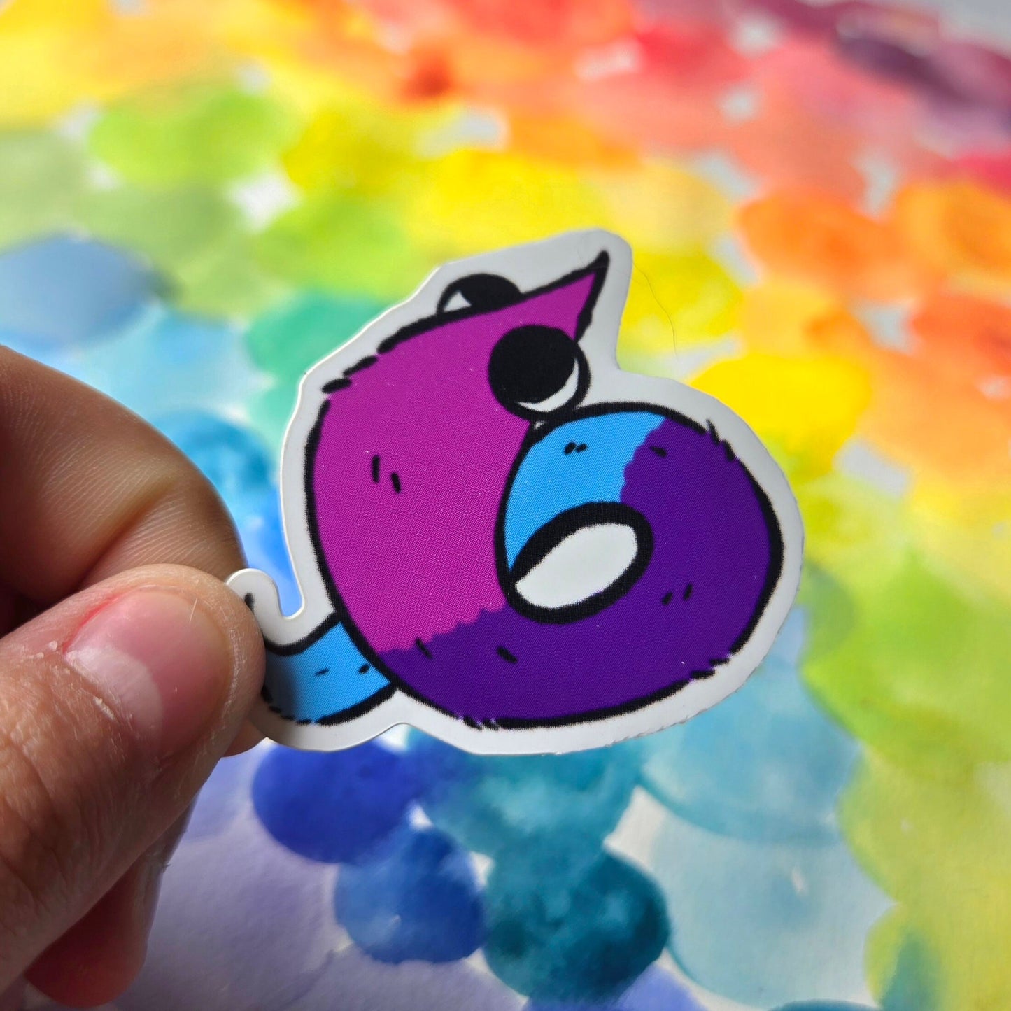 Worm on a String - Pride Stickers