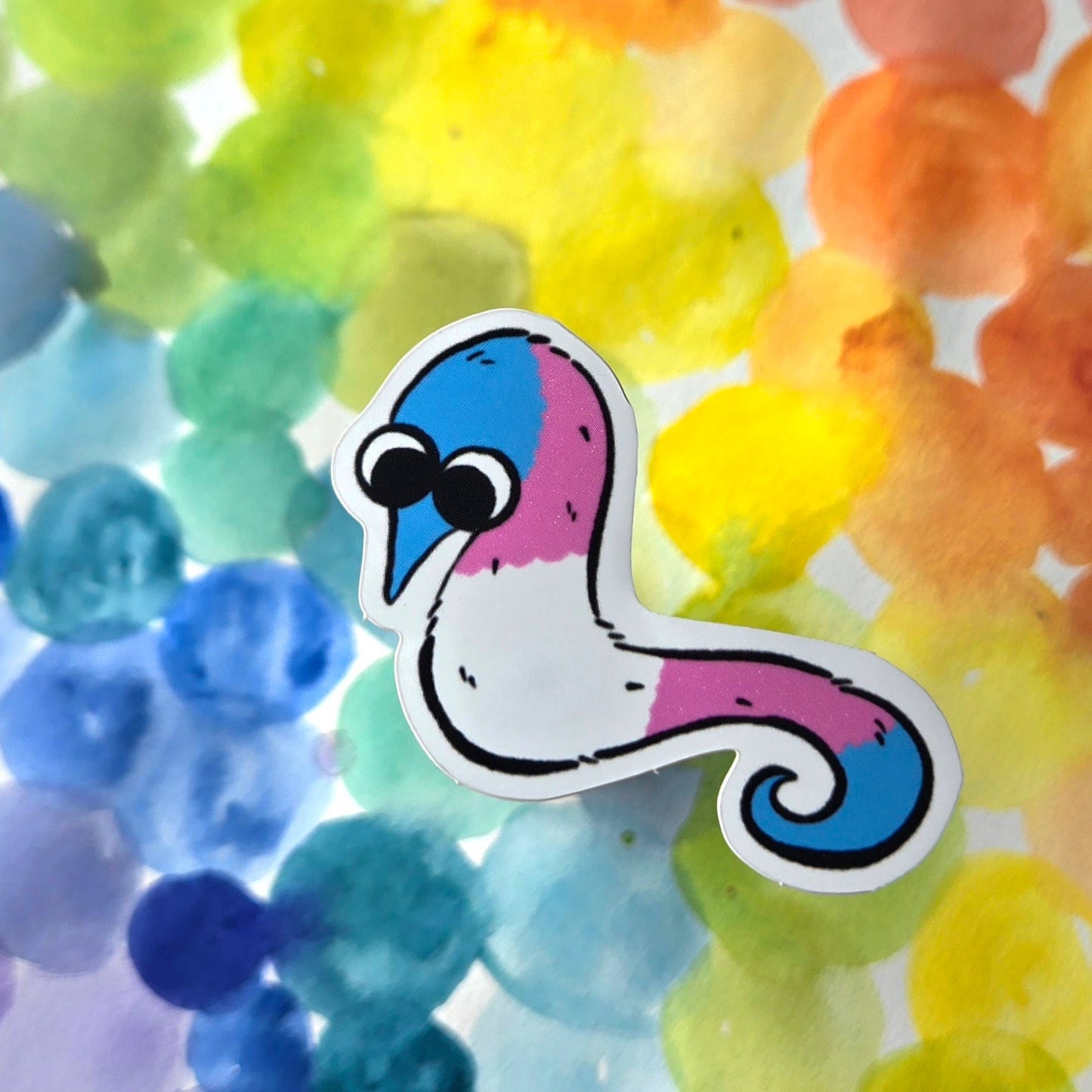 Worm on a String - Pride Stickers