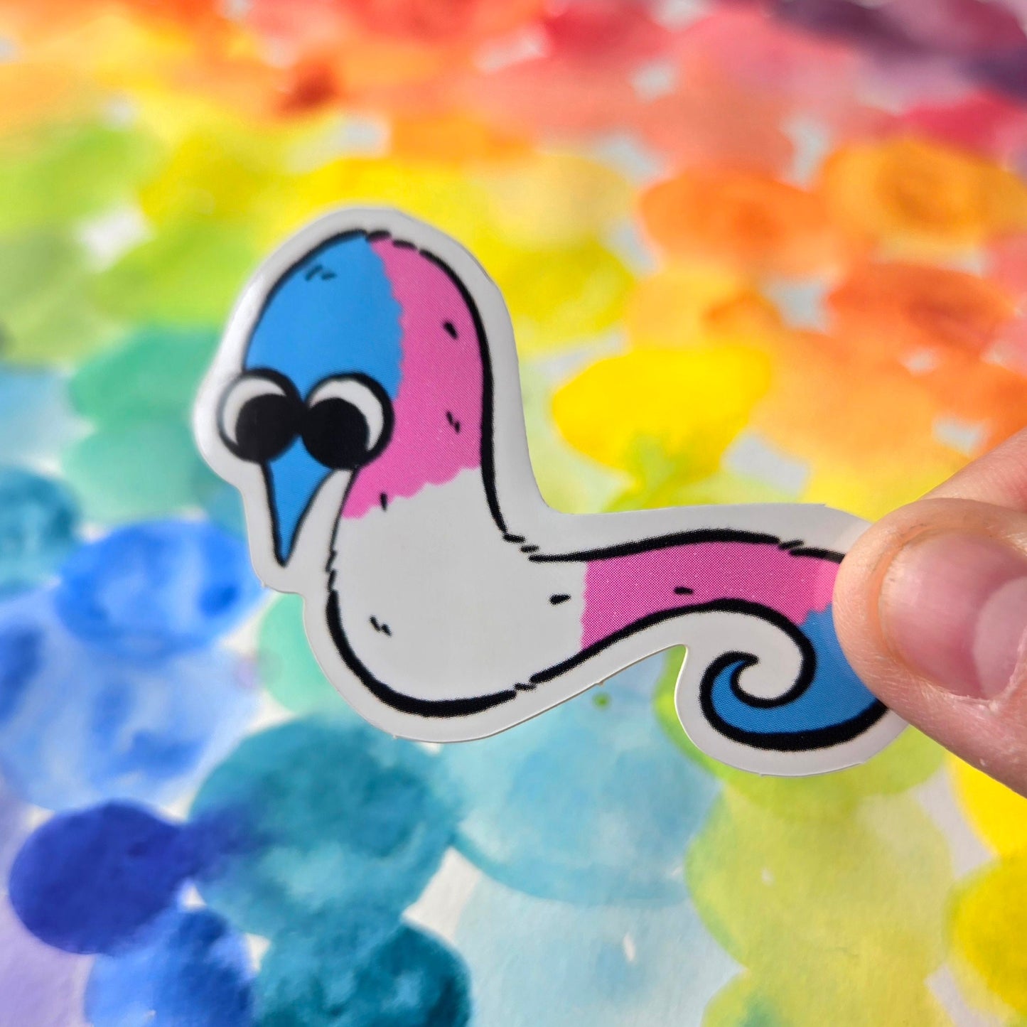 Worm on a String - Pride Stickers