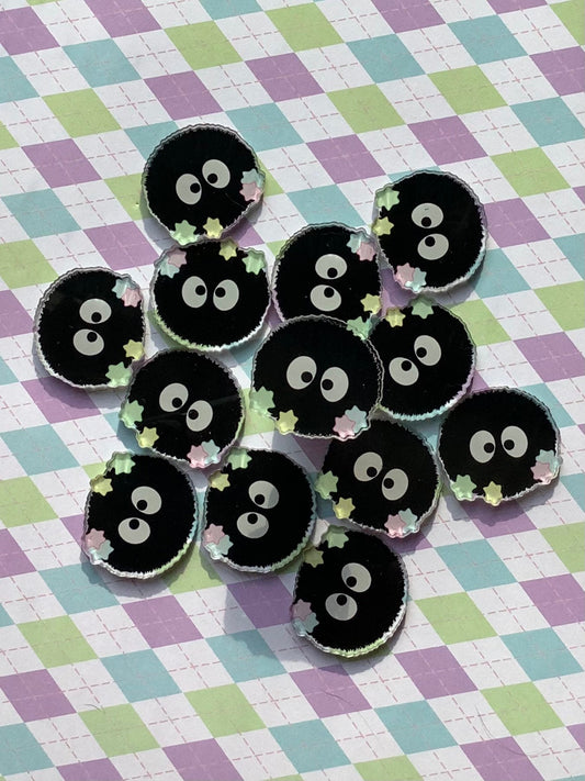 Soot Sprite Pins - Acrylic Pins