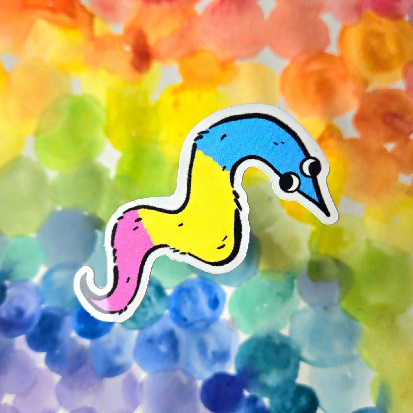 Worm on a String - Pride Stickers