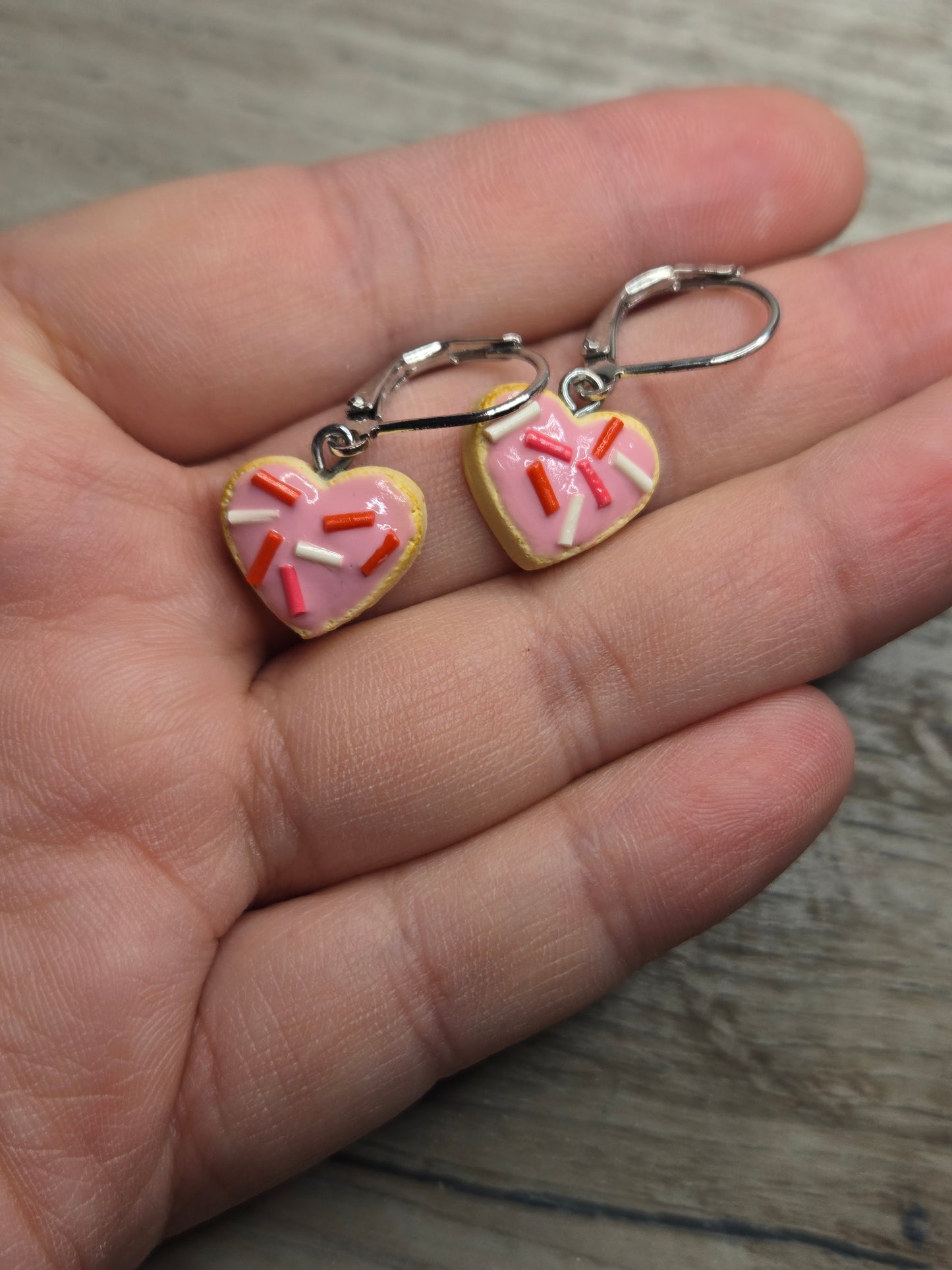 Heart Cookie Earrings