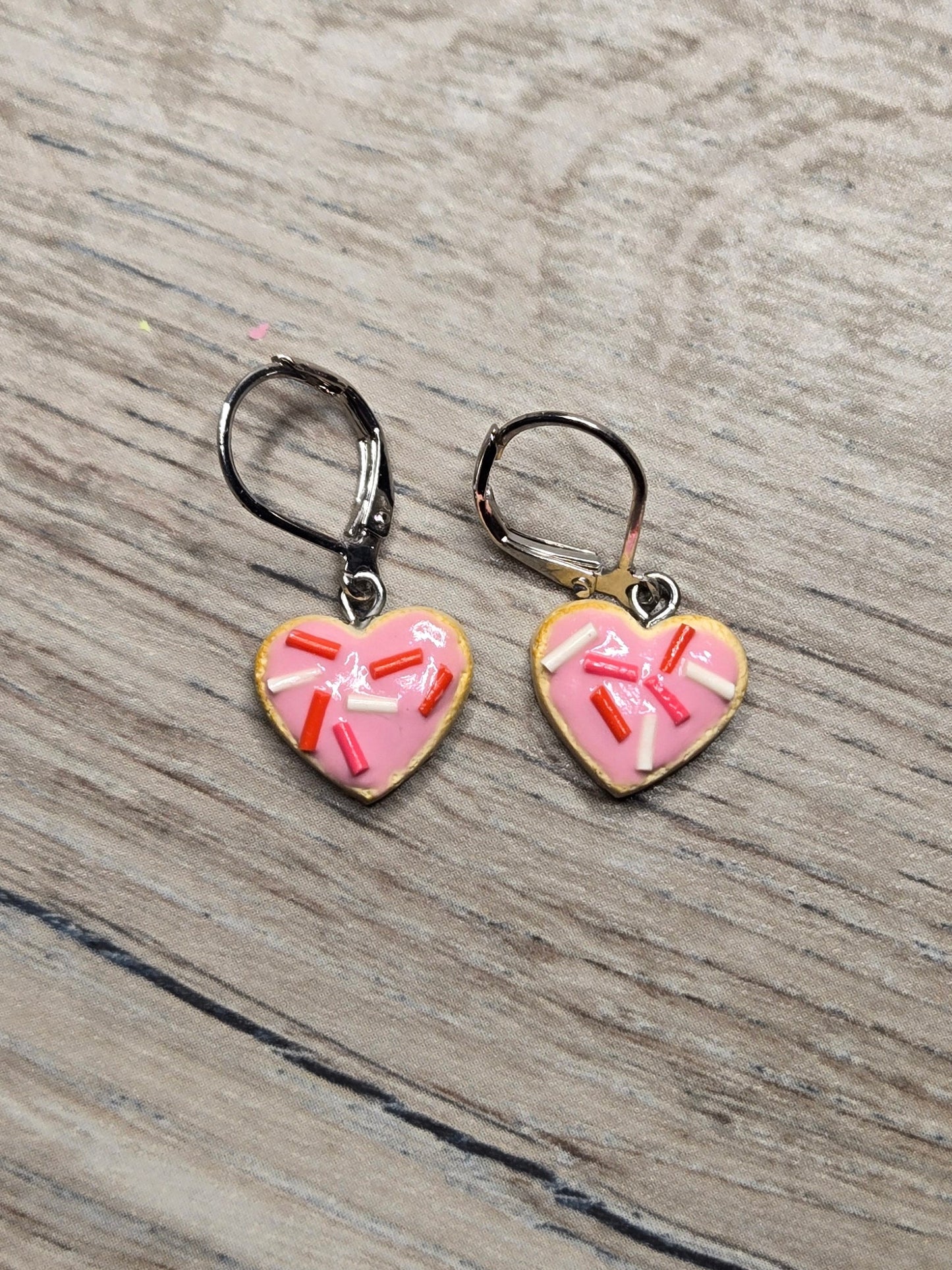 Heart Cookie Earrings