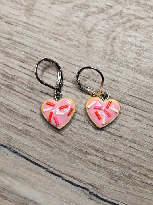 Heart Cookie Earrings