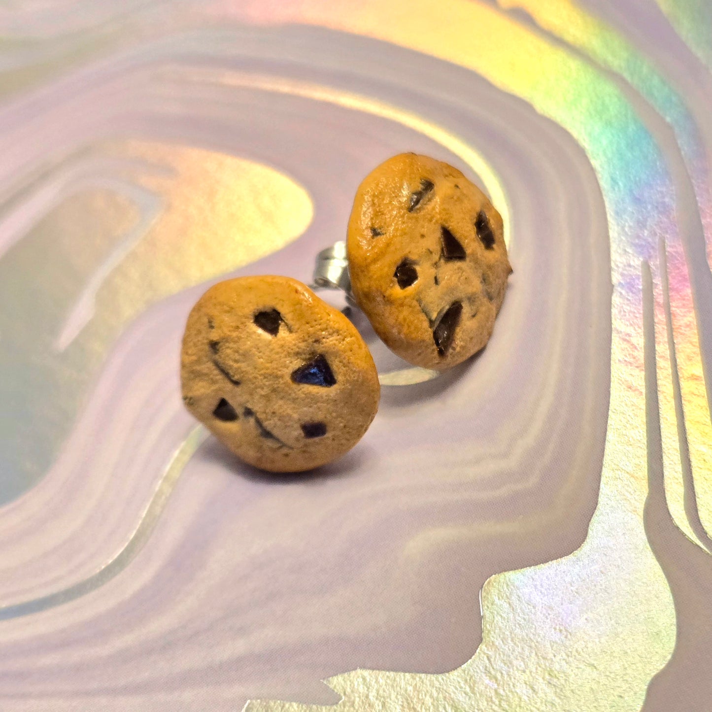 Chocolate Chip Cookie Earrings