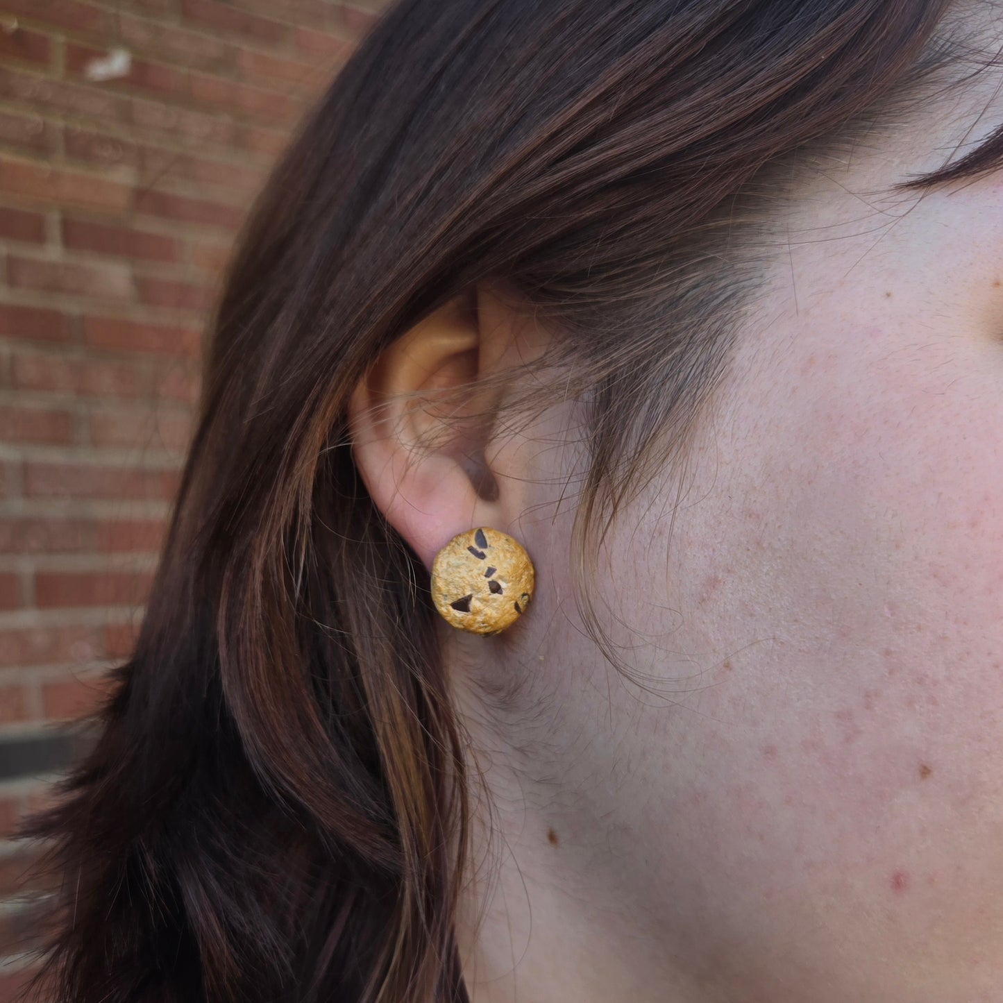 Chocolate Chip Cookie Earrings